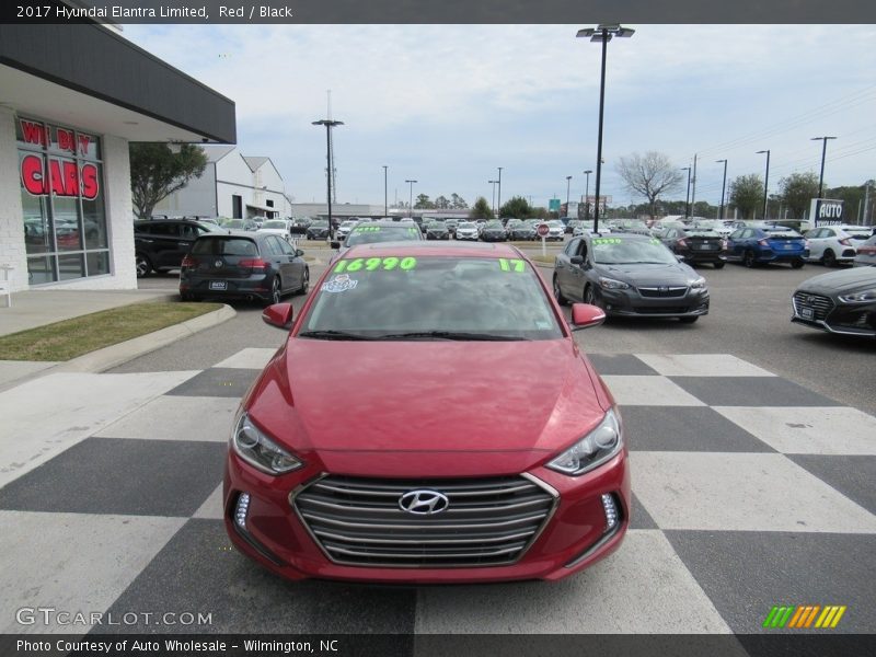 Red / Black 2017 Hyundai Elantra Limited
