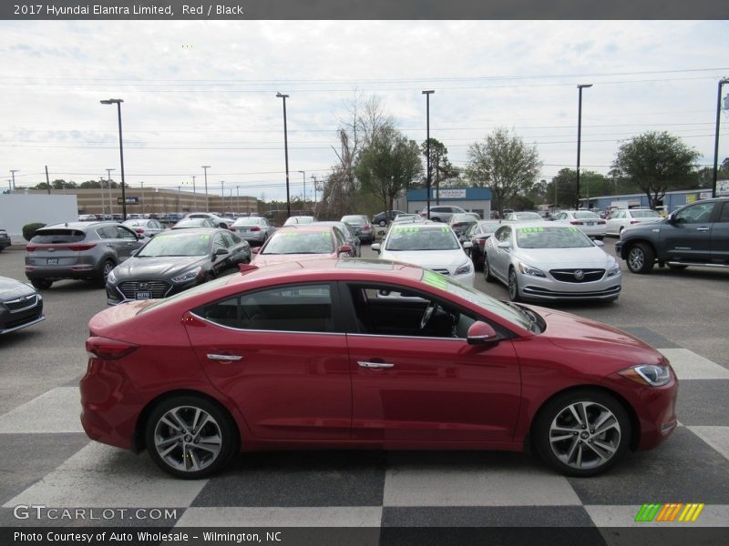 Red / Black 2017 Hyundai Elantra Limited