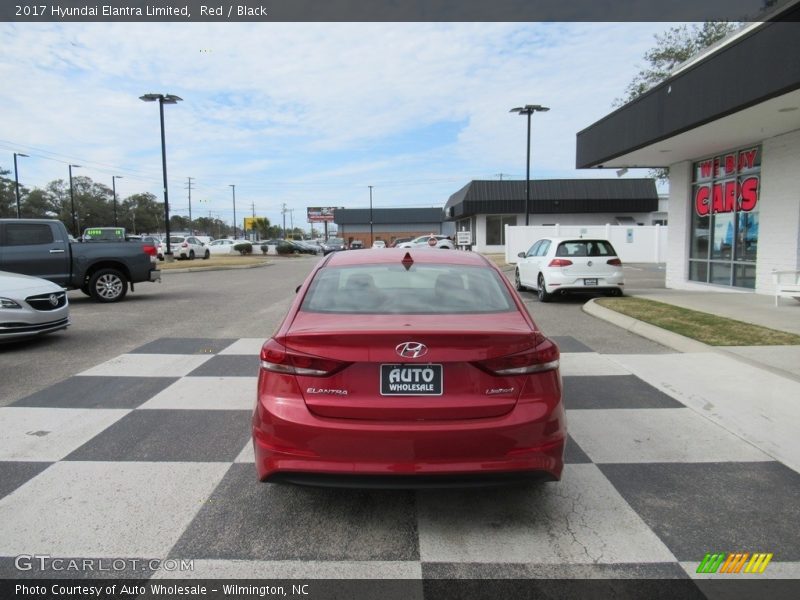 Red / Black 2017 Hyundai Elantra Limited