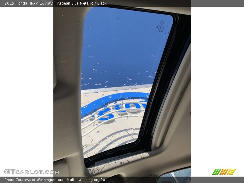 Aegean Blue Metallic / Black 2019 Honda HR-V EX AWD
