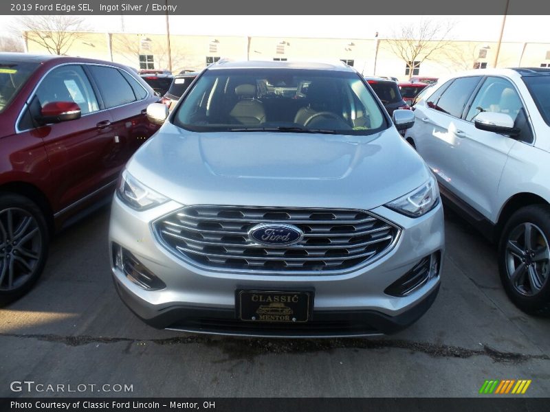 Ingot Silver / Ebony 2019 Ford Edge SEL
