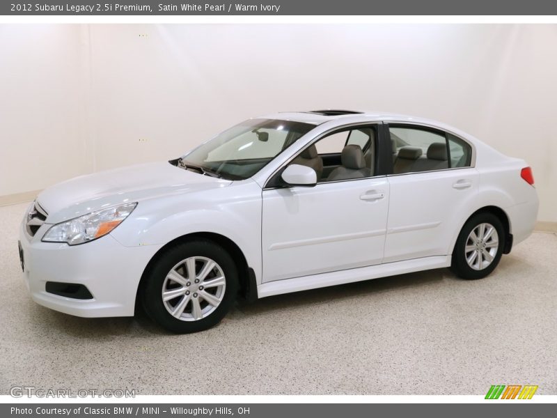 Satin White Pearl / Warm Ivory 2012 Subaru Legacy 2.5i Premium