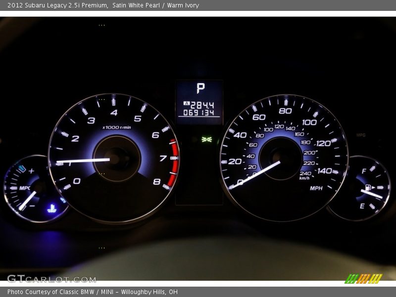 Satin White Pearl / Warm Ivory 2012 Subaru Legacy 2.5i Premium