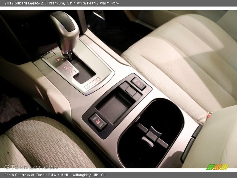 Satin White Pearl / Warm Ivory 2012 Subaru Legacy 2.5i Premium