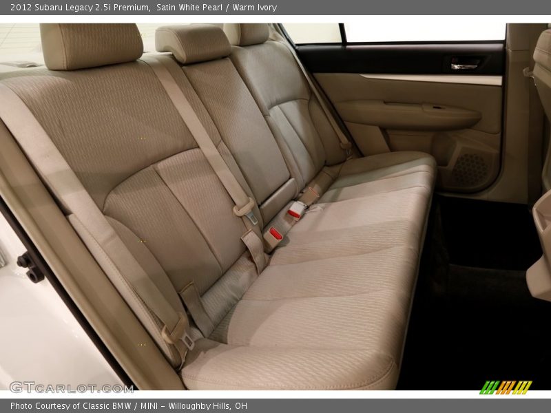 Satin White Pearl / Warm Ivory 2012 Subaru Legacy 2.5i Premium