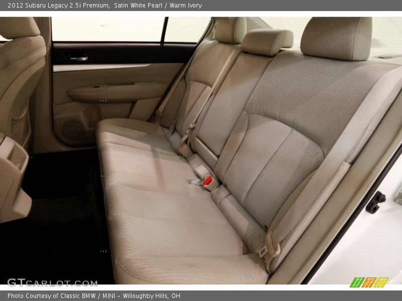 Satin White Pearl / Warm Ivory 2012 Subaru Legacy 2.5i Premium