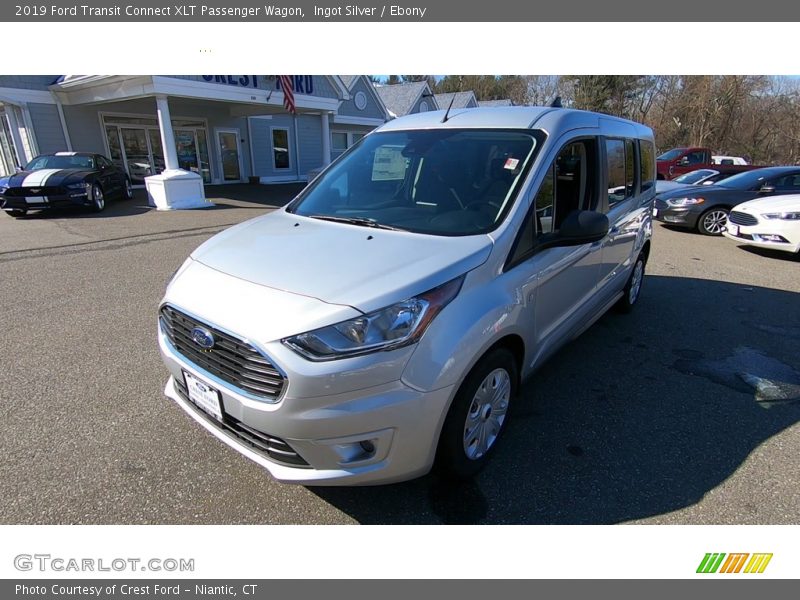 Ingot Silver / Ebony 2019 Ford Transit Connect XLT Passenger Wagon