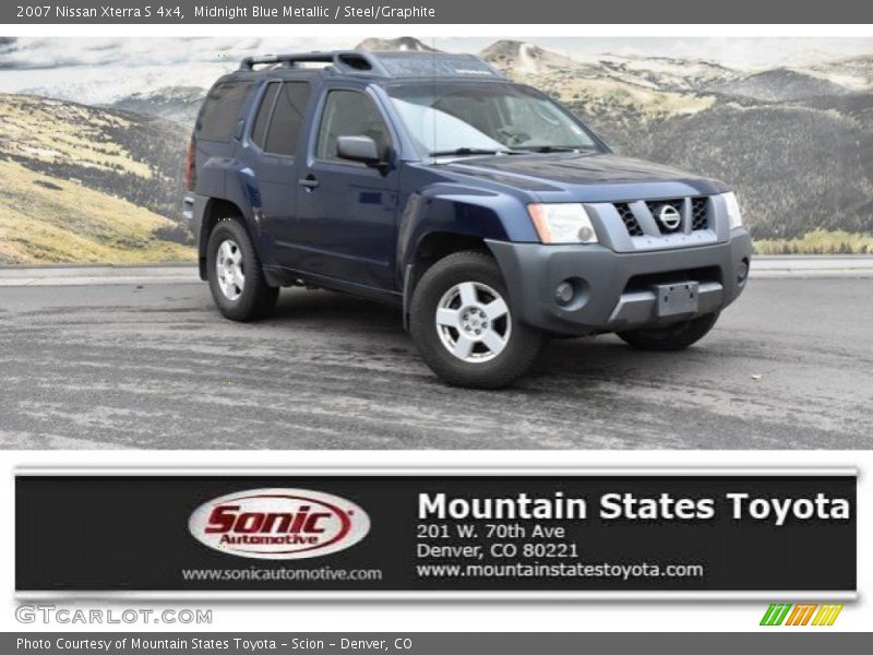Midnight Blue Metallic / Steel/Graphite 2007 Nissan Xterra S 4x4