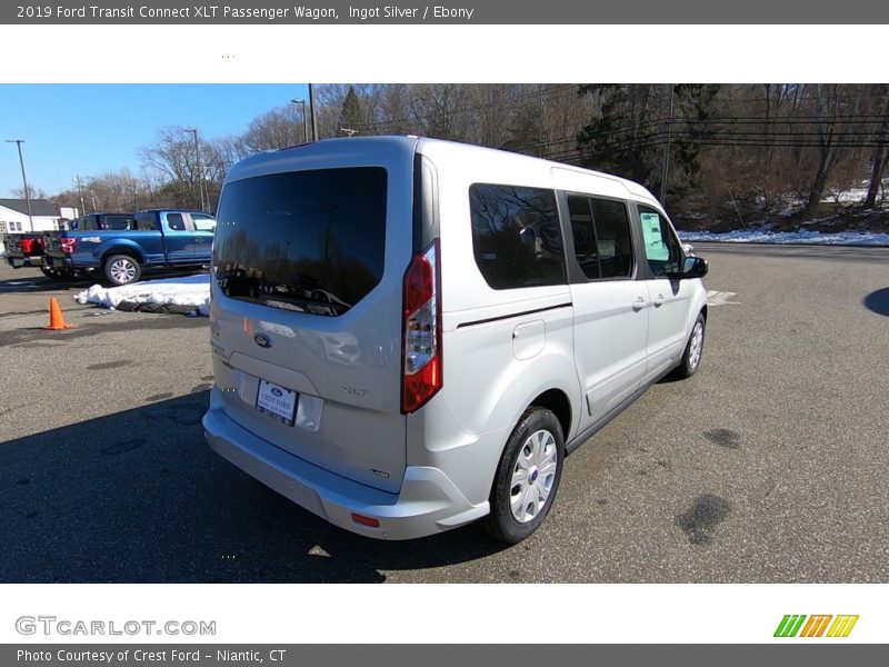 Ingot Silver / Ebony 2019 Ford Transit Connect XLT Passenger Wagon