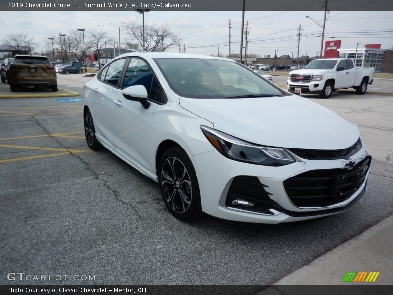 Summit White / Jet Black/­Galvanized 2019 Chevrolet Cruze LT