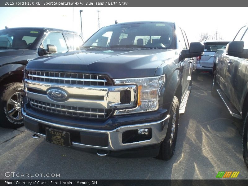 Blue Jeans / Earth Gray 2019 Ford F150 XLT Sport SuperCrew 4x4