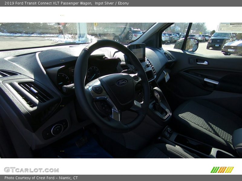 Ingot Silver / Ebony 2019 Ford Transit Connect XLT Passenger Wagon