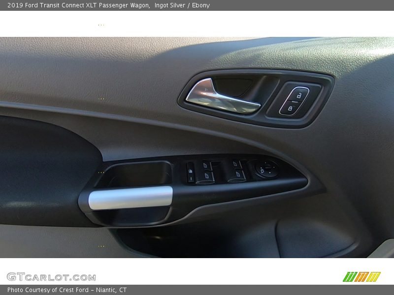 Ingot Silver / Ebony 2019 Ford Transit Connect XLT Passenger Wagon