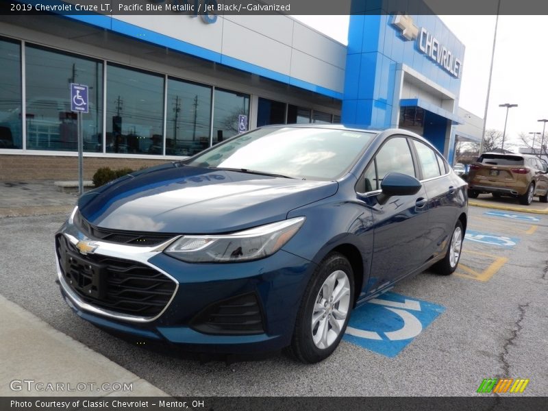 Pacific Blue Metallic / Jet Black/­Galvanized 2019 Chevrolet Cruze LT