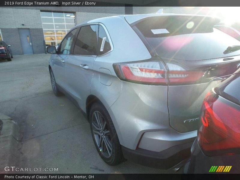 Ingot Silver / Ebony 2019 Ford Edge Titanium AWD
