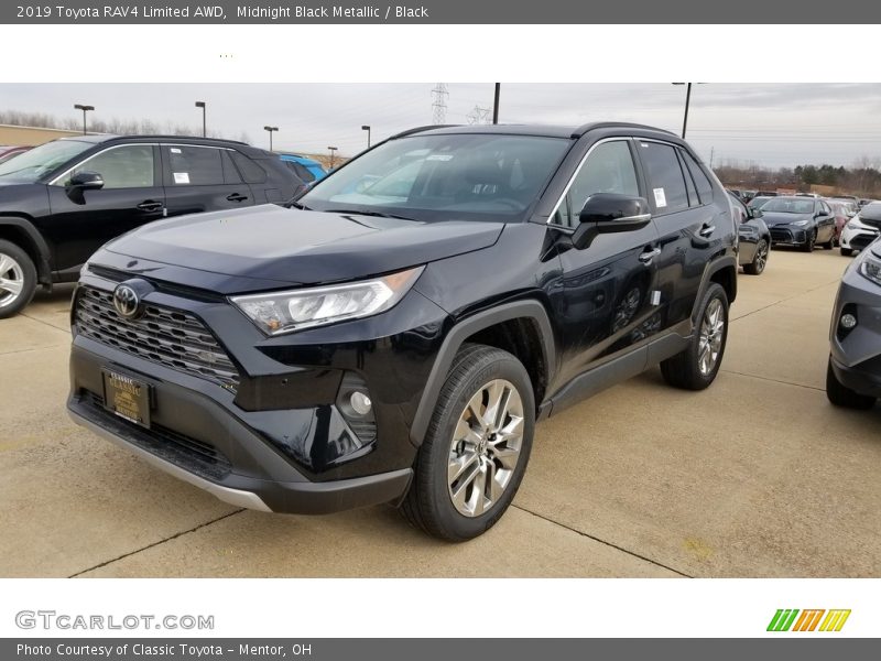 Midnight Black Metallic / Black 2019 Toyota RAV4 Limited AWD