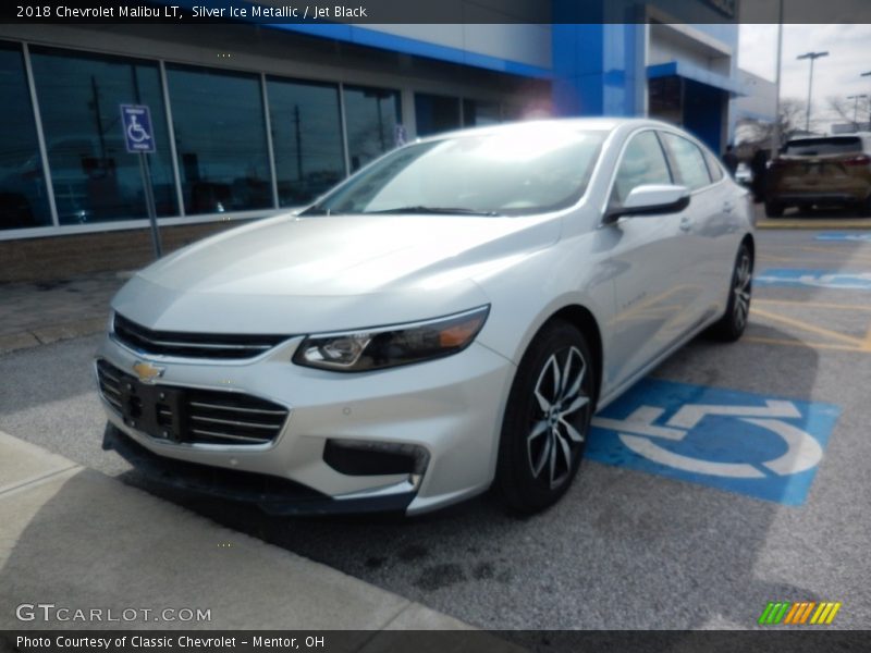 Silver Ice Metallic / Jet Black 2018 Chevrolet Malibu LT