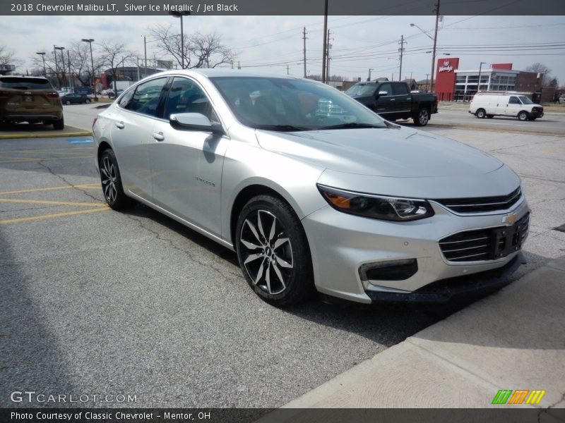 Silver Ice Metallic / Jet Black 2018 Chevrolet Malibu LT