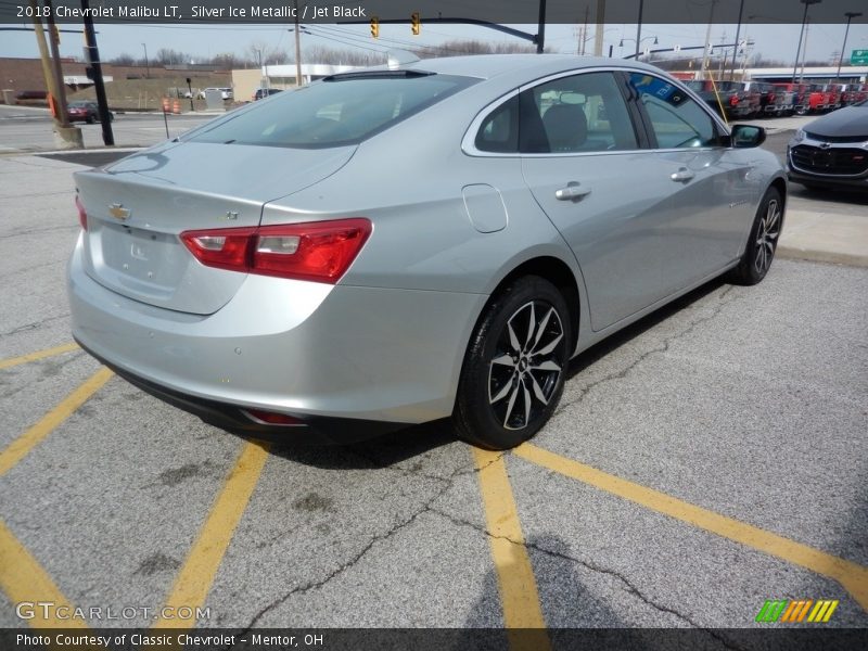 Silver Ice Metallic / Jet Black 2018 Chevrolet Malibu LT