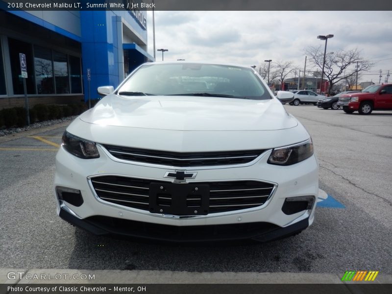 Summit White / Jet Black 2018 Chevrolet Malibu LT