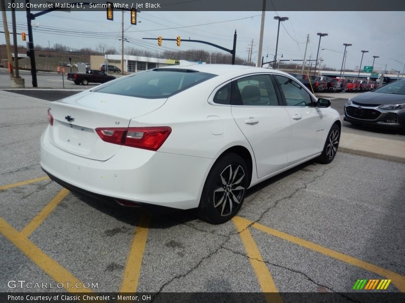 Summit White / Jet Black 2018 Chevrolet Malibu LT