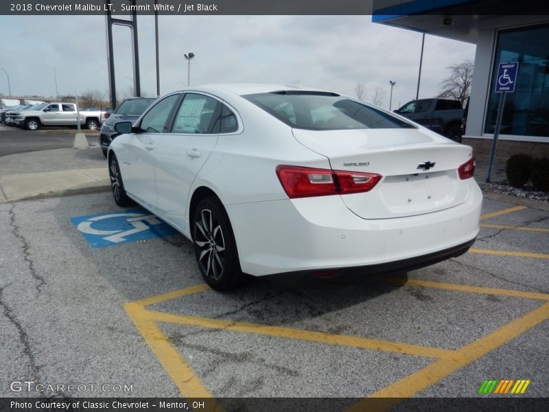 Summit White / Jet Black 2018 Chevrolet Malibu LT