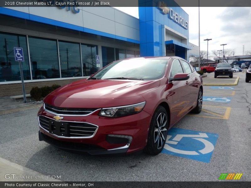 Cajun Red Tintcoat / Jet Black 2018 Chevrolet Malibu LT