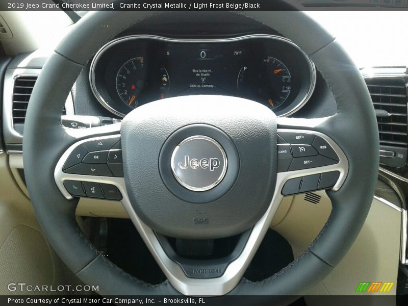Granite Crystal Metallic / Light Frost Beige/Black 2019 Jeep Grand Cherokee Limited