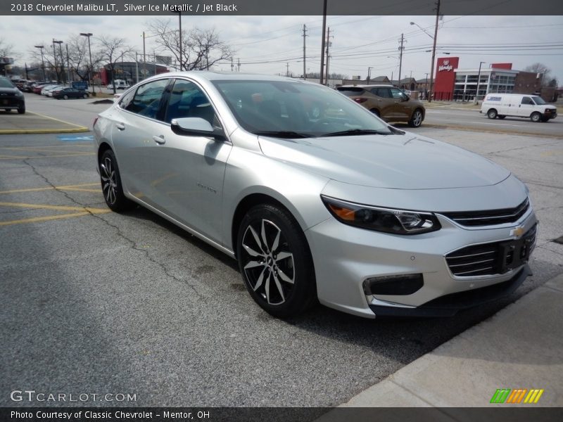 Silver Ice Metallic / Jet Black 2018 Chevrolet Malibu LT