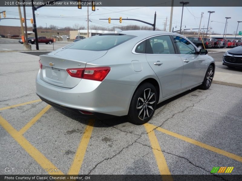Silver Ice Metallic / Jet Black 2018 Chevrolet Malibu LT
