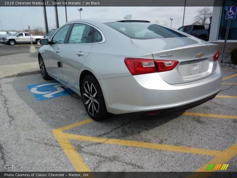 Silver Ice Metallic / Jet Black 2018 Chevrolet Malibu LT
