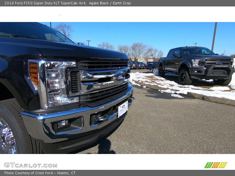 Agate Black / Earth Gray 2019 Ford F350 Super Duty XLT SuperCab 4x4