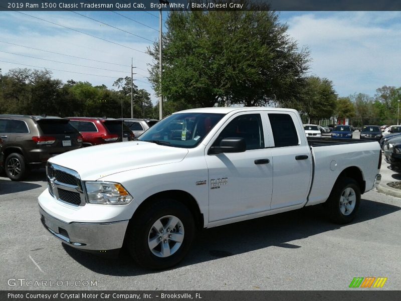 Bright White / Black/Diesel Gray 2019 Ram 1500 Classic Tradesman Quad Cab