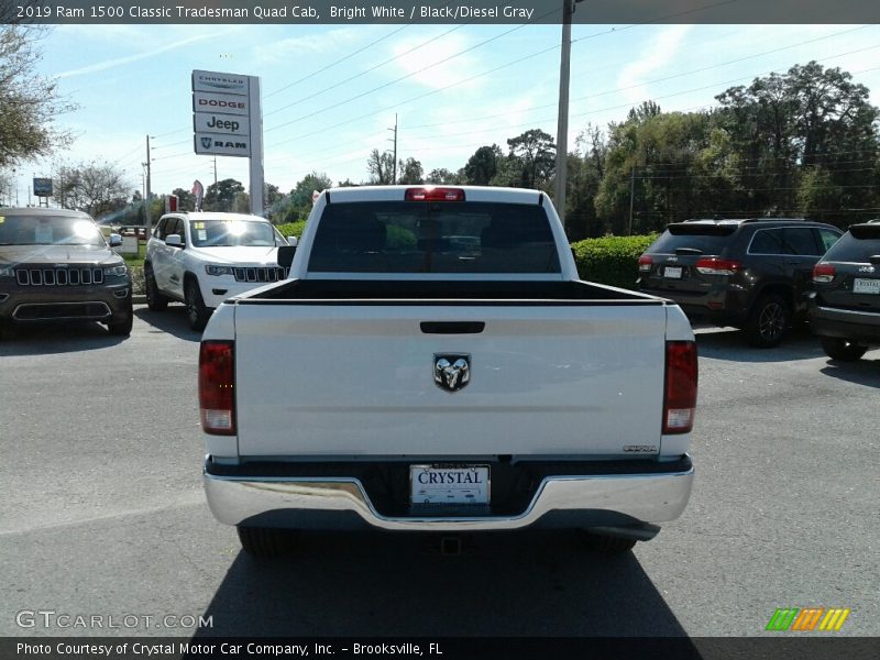 Bright White / Black/Diesel Gray 2019 Ram 1500 Classic Tradesman Quad Cab