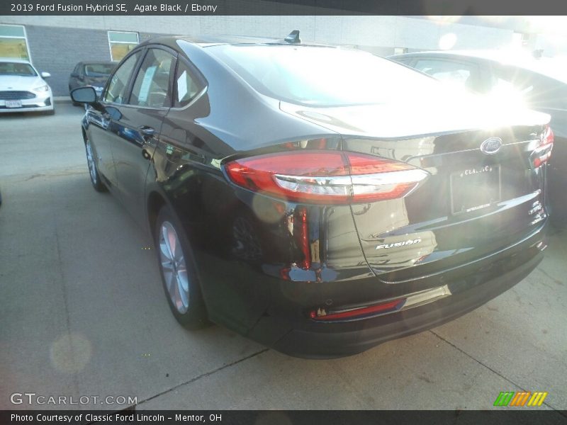 Agate Black / Ebony 2019 Ford Fusion Hybrid SE
