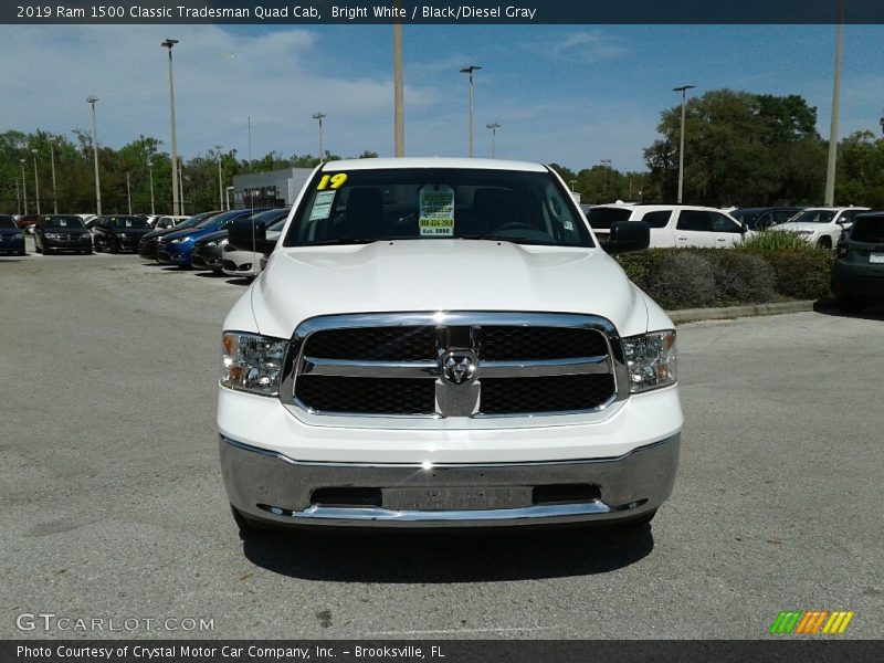 Bright White / Black/Diesel Gray 2019 Ram 1500 Classic Tradesman Quad Cab