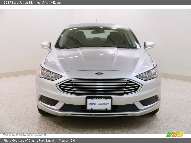 Ingot Silver / Ebony 2017 Ford Fusion SE