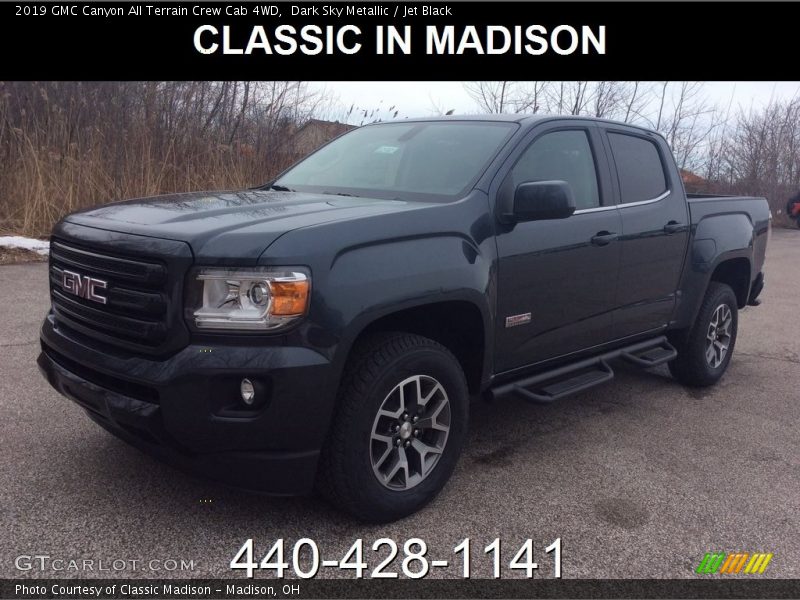 Dark Sky Metallic / Jet Black 2019 GMC Canyon All Terrain Crew Cab 4WD