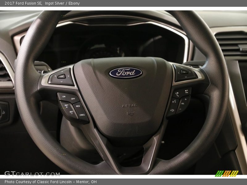 Ingot Silver / Ebony 2017 Ford Fusion SE