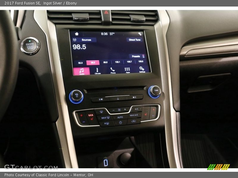 Ingot Silver / Ebony 2017 Ford Fusion SE