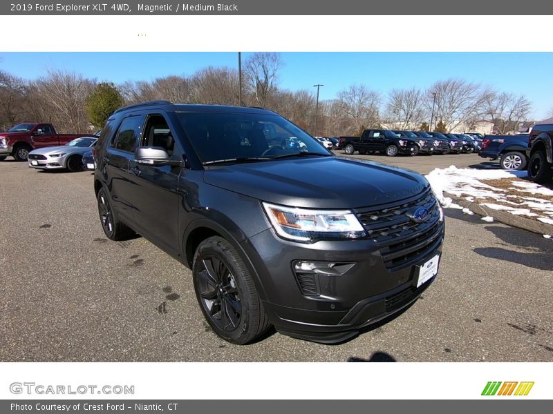 Magnetic / Medium Black 2019 Ford Explorer XLT 4WD