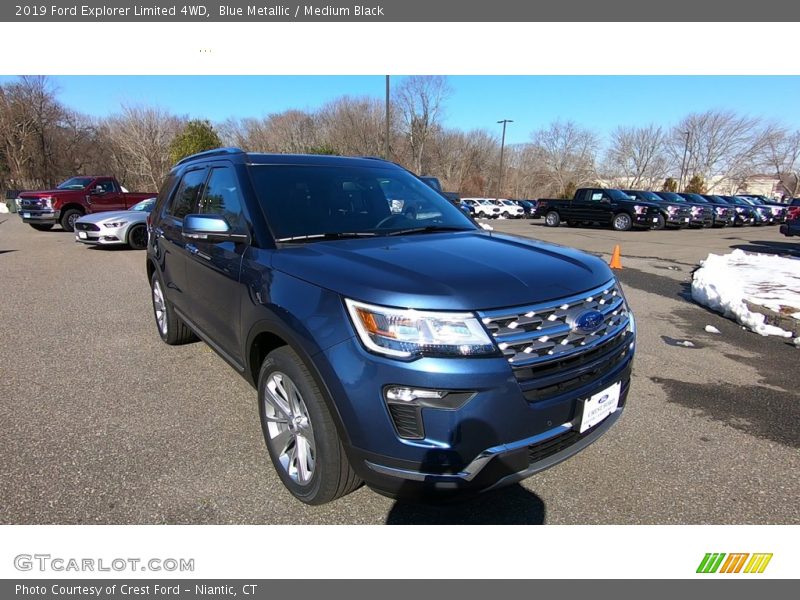 Blue Metallic / Medium Black 2019 Ford Explorer Limited 4WD