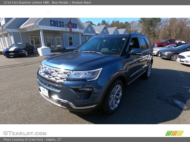 Blue Metallic / Medium Black 2019 Ford Explorer Limited 4WD