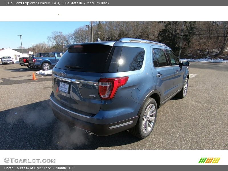 Blue Metallic / Medium Black 2019 Ford Explorer Limited 4WD