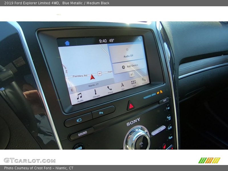 Blue Metallic / Medium Black 2019 Ford Explorer Limited 4WD