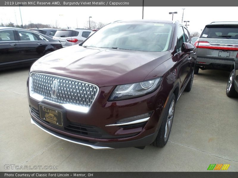 Burgundy Velvet Metallic / Cappuccino 2019 Lincoln MKC Reserve AWD