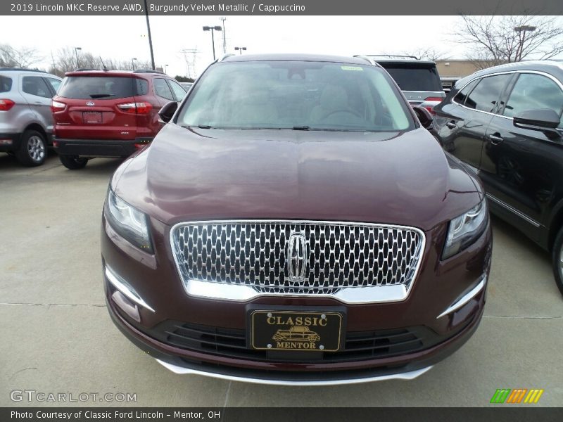 Burgundy Velvet Metallic / Cappuccino 2019 Lincoln MKC Reserve AWD