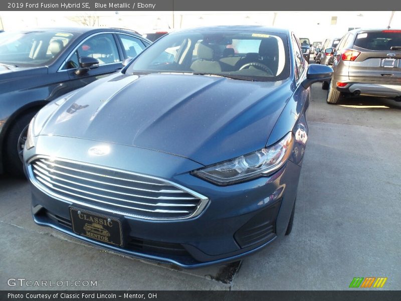 Blue Metallic / Ebony 2019 Ford Fusion Hybrid SE
