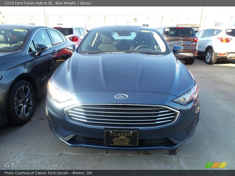 Blue Metallic / Ebony 2019 Ford Fusion Hybrid SE