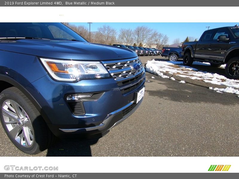 Blue Metallic / Medium Black 2019 Ford Explorer Limited 4WD